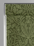 William Morris Moss Green Acorn Velvet Roman blind made to measure, UK version
