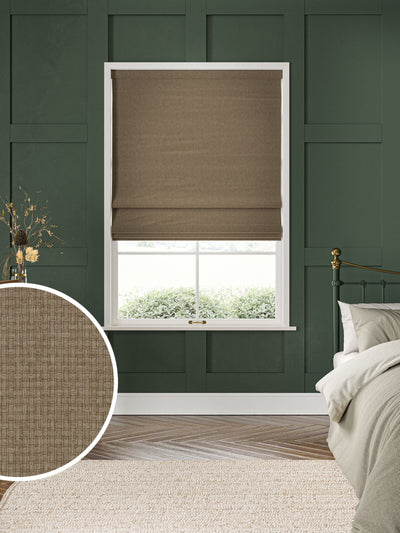 Next William Morris At Home Mushroom Natural Reed Roman Blind- Buy online at McGrocer