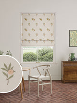 Next William Morris At Home Fruit Embroidered Natural/Sage Green Roman Blind- Buy online at McGrocer