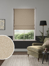 Next William Morris At Home Willow Bough Woven Roman Blind in Barley Natural- Buy online at McGrocer