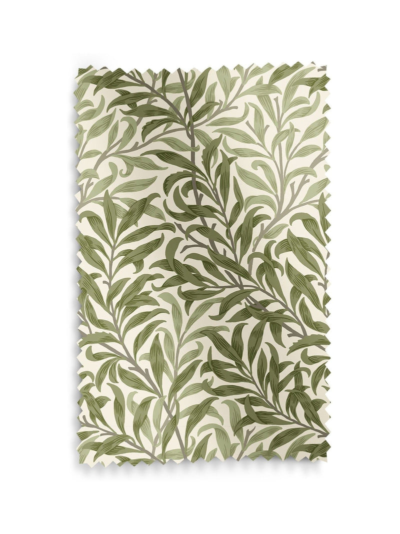William Morris roman blind Moss Green Willow Bough design - British product