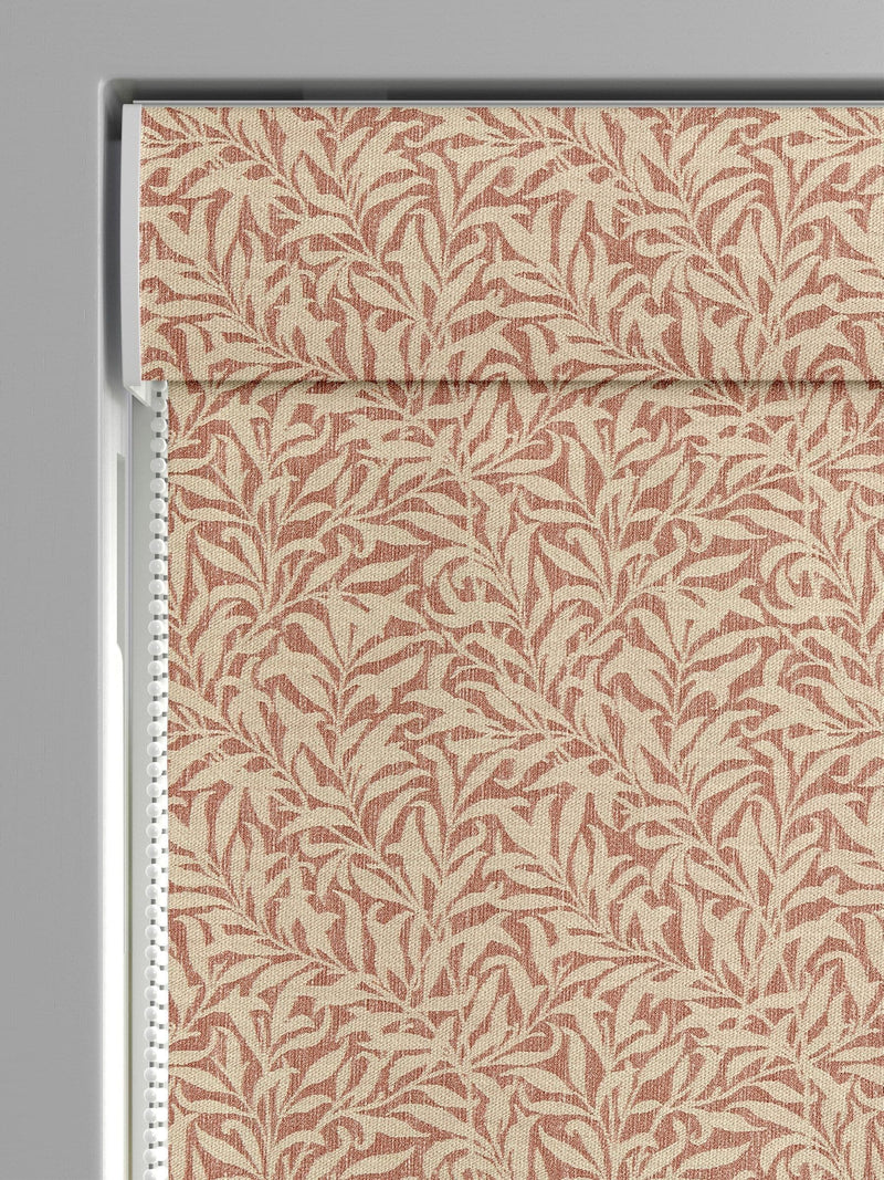 William Morris Willow Bough roman blind brick orange - British product