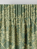 William Morris Apple Green Foliage made to measure curtains, UK version