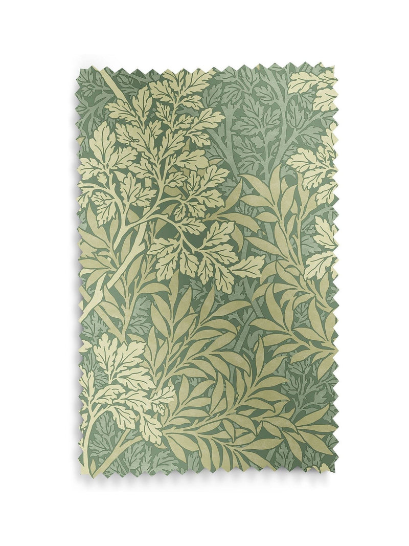 William Morris Apple Green Foliage made to measure curtains, UK version