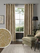 Next William Morris At Home Barley Natural Compton Silhouette Velvet Made to Measure Curtains- Buy online at McGrocer