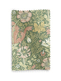 William Morris apple green velvet curtains with Compton pattern made to measure (British brand)