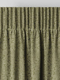 William Morris moss green Bird and Anemone woven curtains, UK version