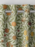 William Morris curtains lichen green fruit design (British brand)