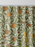 William Morris curtains lichen green fruit design (British brand)