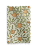 William Morris curtains lichen green fruit design (British brand)