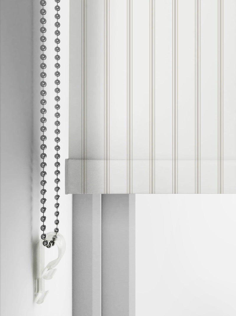 Laura Ashley Natural Farnworth roller blind stripe design, UK version