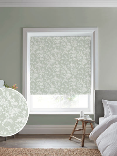 Next Laura Ashley Sage Green Lloyd Roller Blind 770x440mm- Buy online at McGrocer