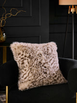 Next Snow Leopard Print Faux Fur Cushion 50x50cm- Buy online at McGrocer