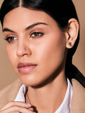 Lauren Ralph Lauren gold tone logo stud earrings, UK version