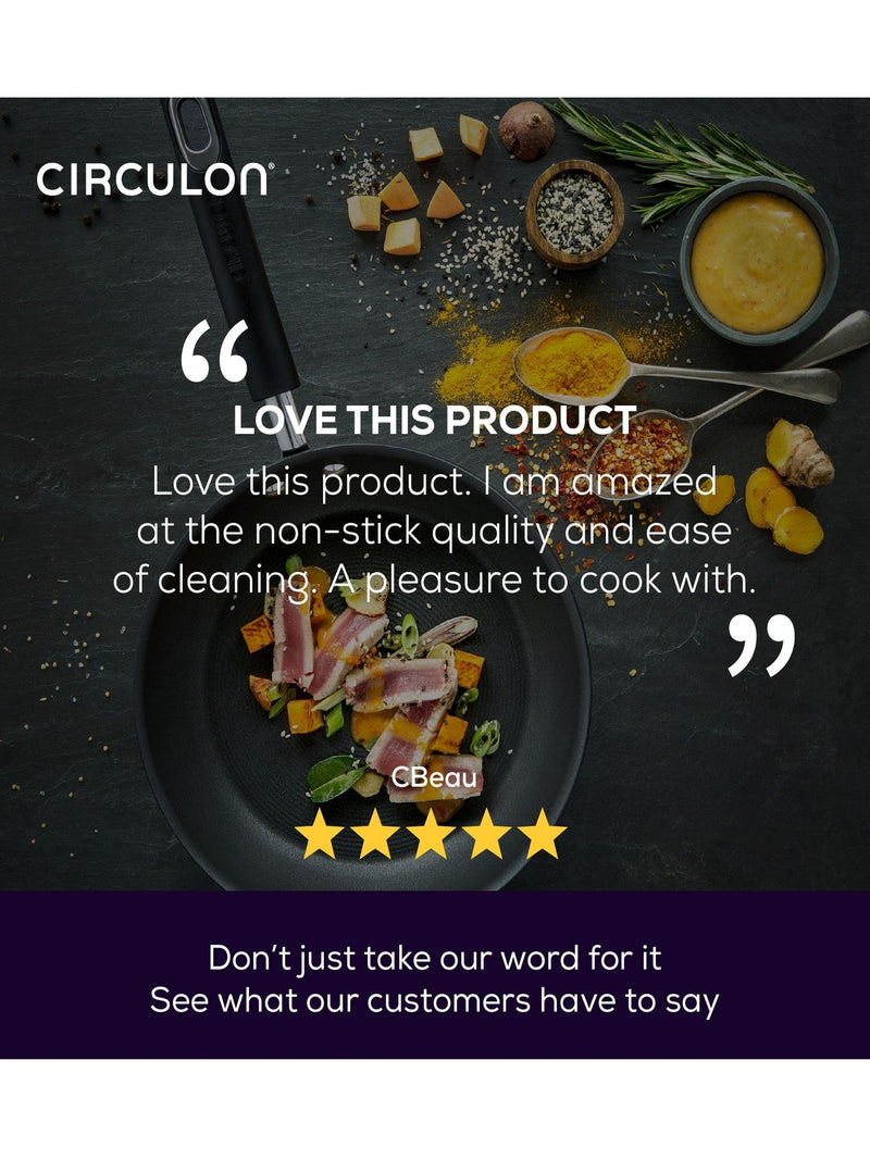Circulon Grey Total Hard Anodised Stir Fry Pan 30cm - British product