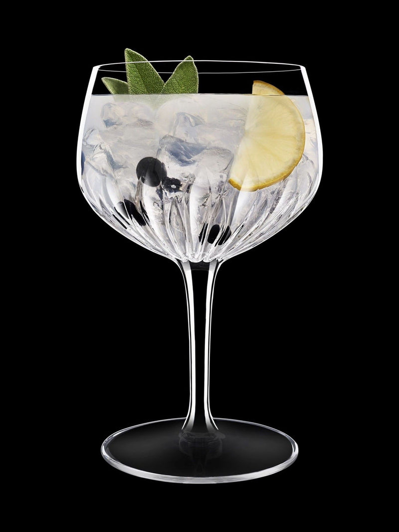 Luigi Bormioli grey mixology gin glasses 800ml x 4, imported from the UK
