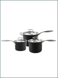 Circulon Black Style Hard Anodised Saucepan Set 16cm 18cm 20cm - British product