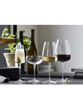 Luigi Bormioli grey Optica champagne glasses set of 4, UK version