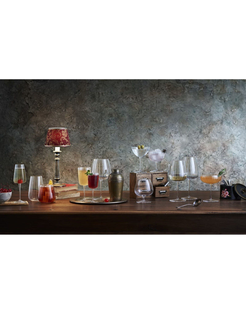 Luigi Bormioli Grey Optica white wine glasses set of 6, UK version