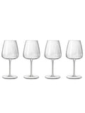 Luigi Bormioli Grey Optica white wine glasses set of 6, UK version