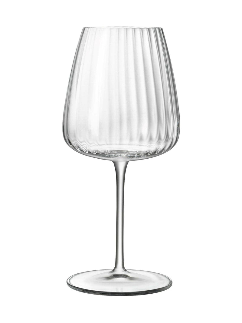 Luigi Bormioli Grey Optica white wine glasses set of 6, UK version