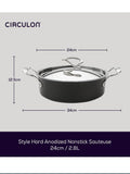 Circulon Black Style non-stick sauteuse 24cm - British product