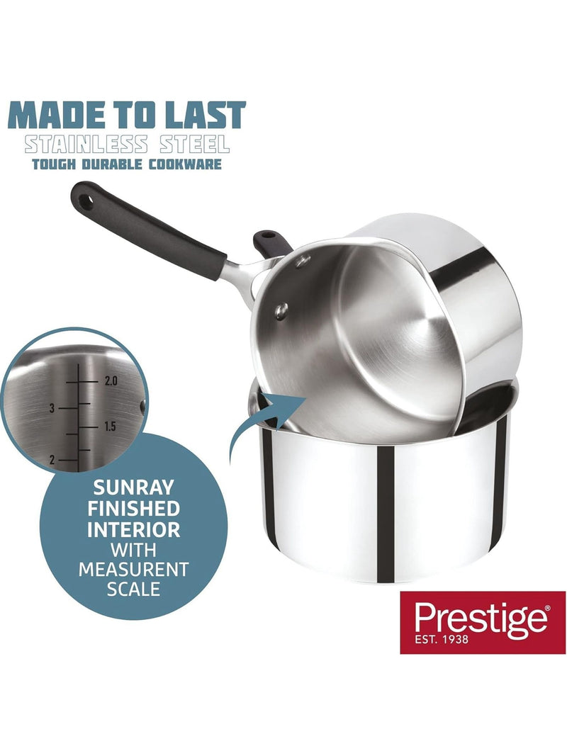 Prestige Grey Made To Last saucepan 18cm, imported from the UK