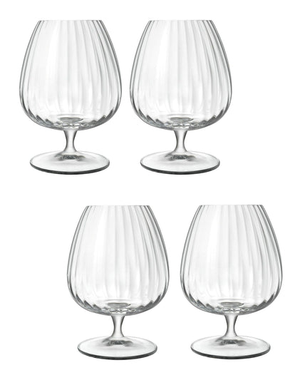 Next Luigi Bormioli Grey Optica Cognac Glasses Set of 6- Buy online at McGrocer
