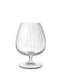 Luigi Bormioli Set of 6 Grey Optica Cognac Glasses