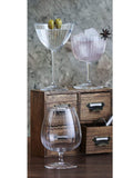 Luigi Bormioli Grey Optica Cognac Glasses Set of 6, UK version