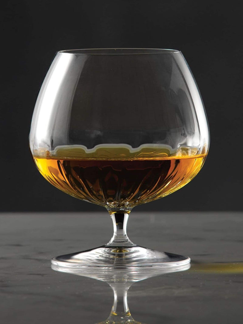 Luigi Bormioli Set of 6 Grey Mixology Cognac Glasses