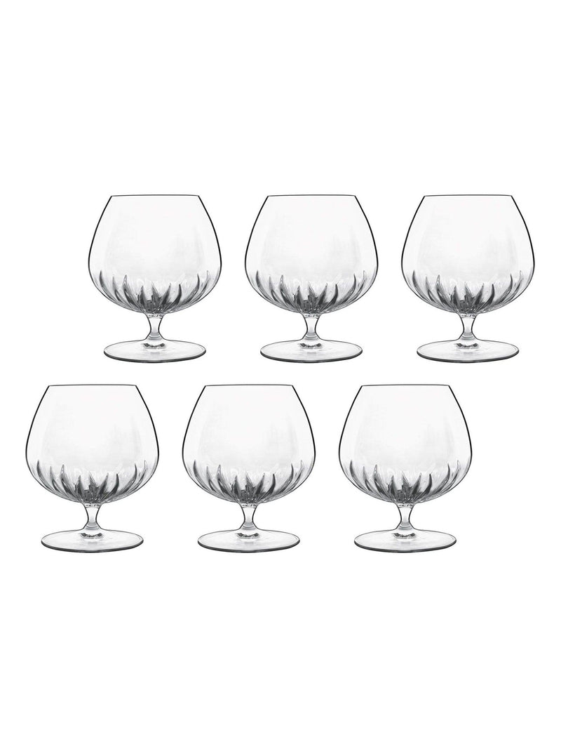 Luigi Bormioli grey mixology cognac glasses set of 6, UK version