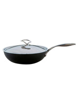 Next Circulon Black Style Hard Anodised Non-Stick Wok 30cm with Lid- Buy online at McGrocer