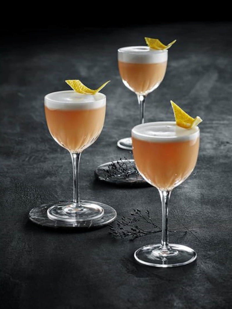 Luigi Bormioli Grey Mixology Nick & Nora Glasses 150ml, imported from the UK