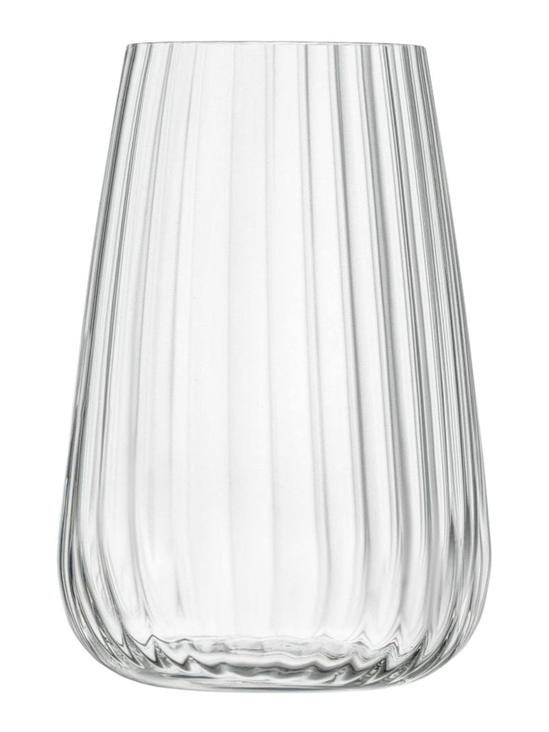 Luigi Bormioli Grey Optica stemless hi ball glasses set of 6, UK version