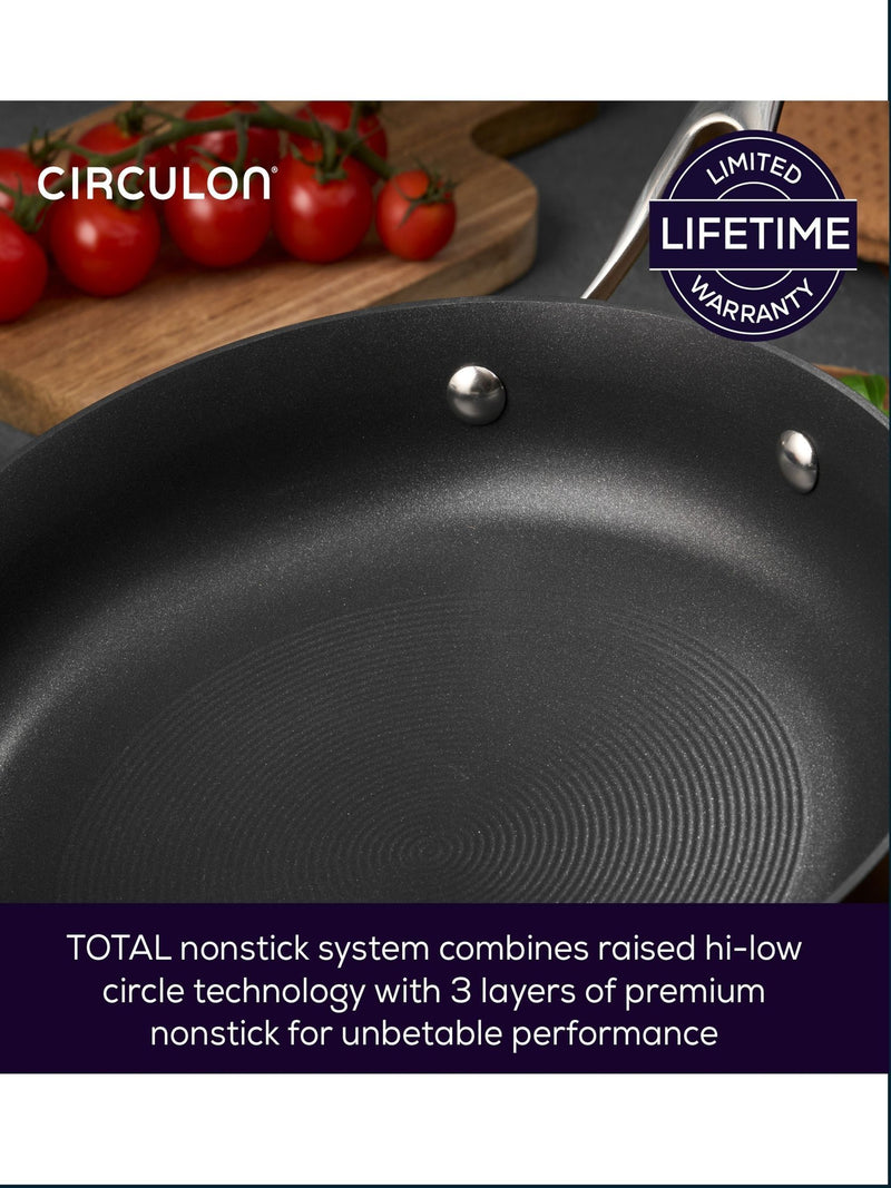 Circulon Grey Style Hard Anodised 20cm Sauteuse Pan - British product