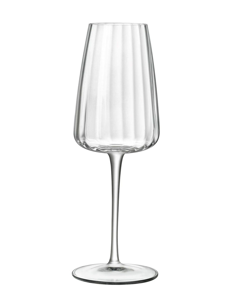 Luigi Bormioli Grey Optica sparkling wine glasses set of 6, UK version