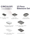 Circulon Grey Momentum 10 piece baking set - British product