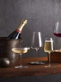 Luigi Bormioli grey Talismano prosecco glasses set of 6, UK version