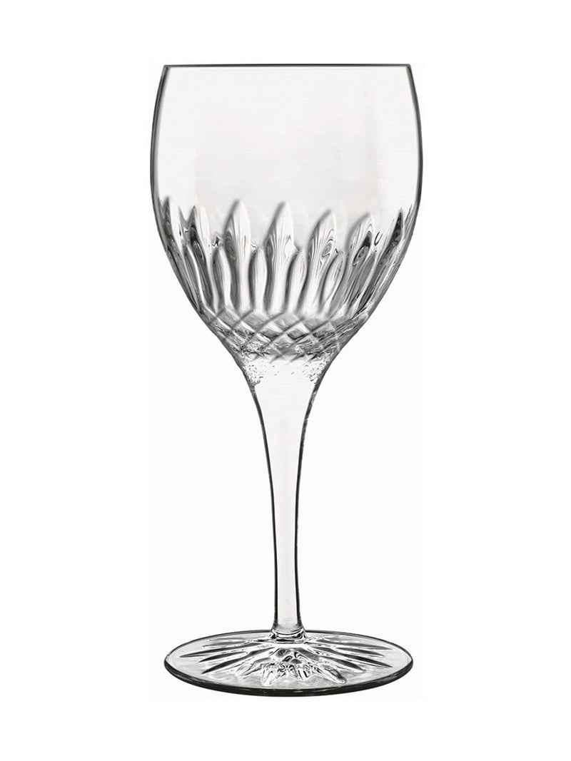 Luigi Bormioli grey diamante white wine glasses 380ml set of 6, imported from the UK