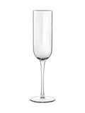 Luigi Bormioli grey jazz flute glasses set of 6 210ml, UK version