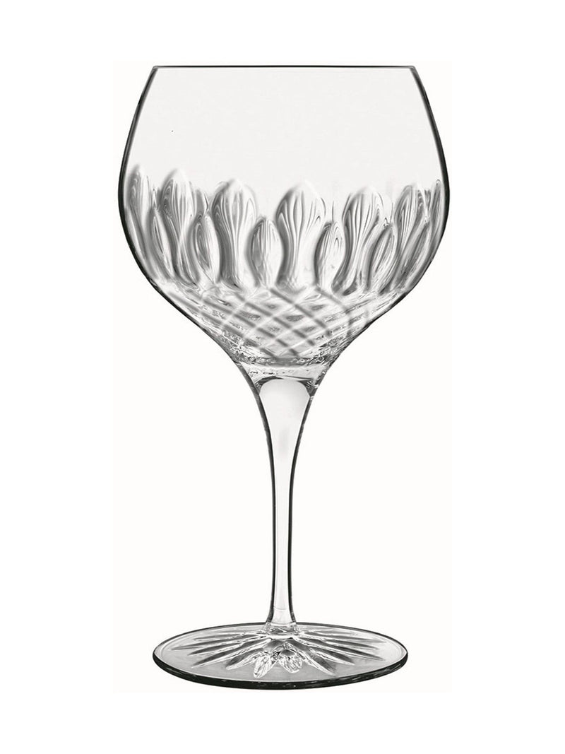 Luigi Bormioli grey diamante gin glasses set of 4 650ml, UK version