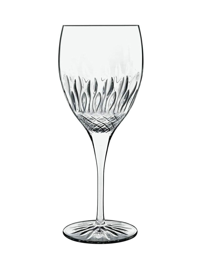 Luigi Bormioli grey diamante red wine glasses set of 4 520ml, UK version