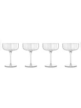Next Luigi Bormioli Set of 4 Grey Jazz Cocktail Coupe Glasses- Buy online at McGrocer