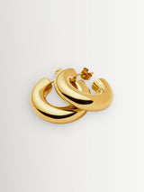 Next Missoma Gold Tone Chubby Medium Hoop Earrings- Buy online at McGrocer