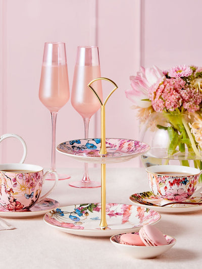 Next Maxwell & Williams Estelle Michaelides Enchantment 2 Tiered Porcelain Cake Stand- Buy online at McGrocer