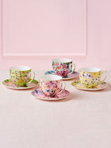 Next Maxwell & Williams Estelle Michaelides Enchantment Cup & Saucer Set, 4 x 380ml- Buy online at McGrocer