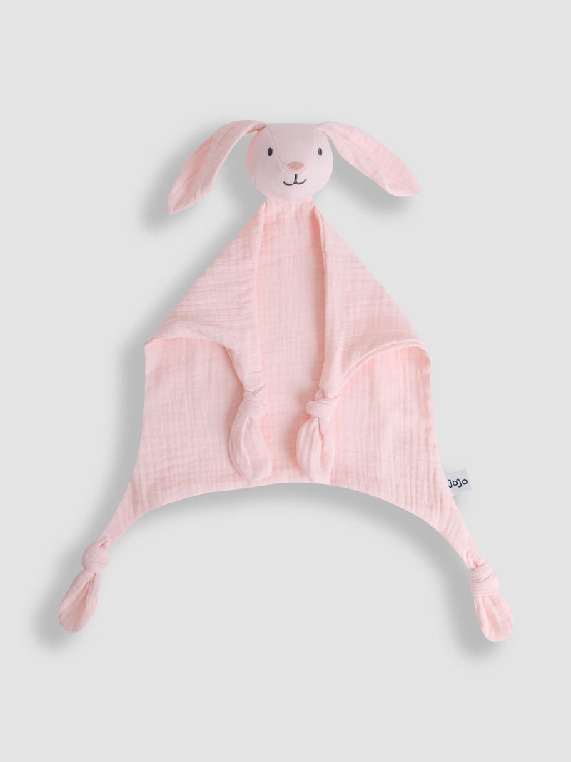 JoJo Maman Bébé pink bunny muslin comforter - British product