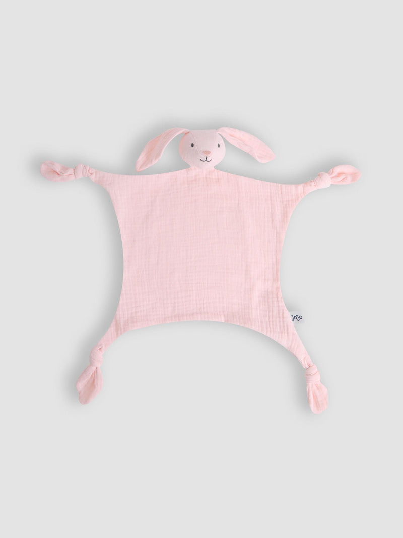 JoJo Maman Bébé pink bunny muslin comforter - British product