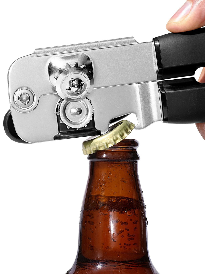 OXO silver soft-handled can opener (British brand)